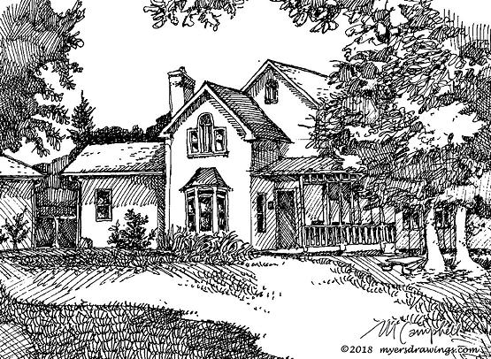 Myers Campbell sketch house