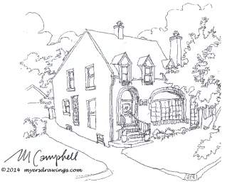Myers Campbell sketch house